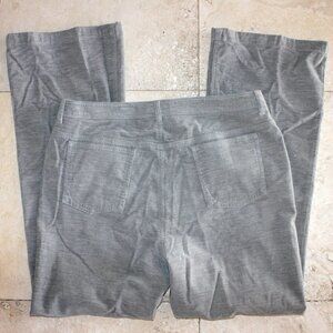 Jones New York Grey Corduroy Soft Stretch Size 14 5-Pocket Bootcut Pants